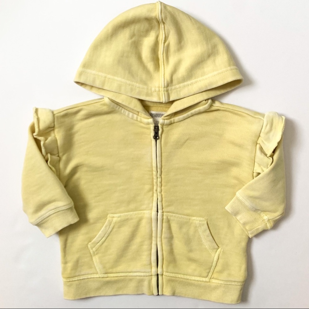 Gymboree yellow zip up sweatshirt